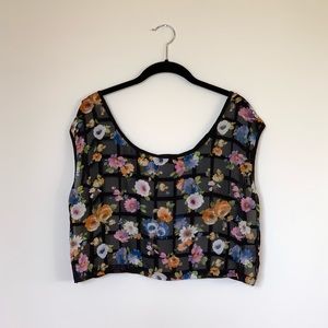 Millau sheer top with open back